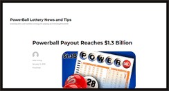 Desktop Screenshot of powerballlottery.com