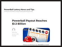 Tablet Screenshot of powerballlottery.com